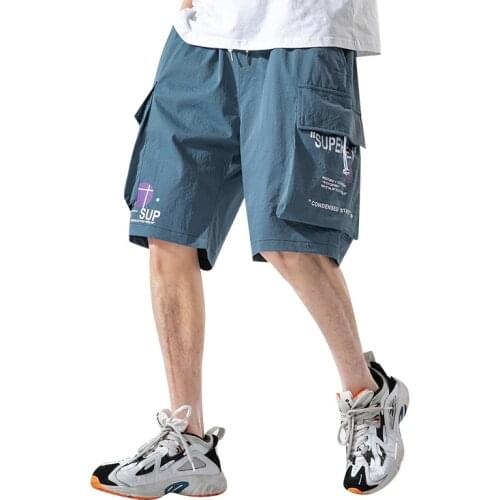 Shorts Men Harajuku Nice Summer Cargo Shorts Multi-pockets Streetwear Running Short Pants Hip Hop Casual Mens Basketball Shorts