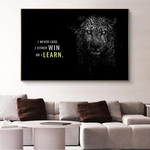 Modern Motivational Lion Canvas painting On the Wall Posters Prints Wall Picture for Living Room Office Home Wall Cuadros Decor