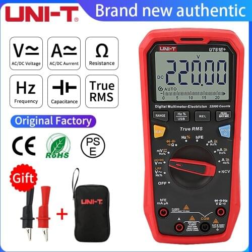 UNI-T UT61B+ UT61E+ UT61D+ Handheld Professional Digital Multimeter Tester Unit True RMS Auto Range 6000 Counts DC AC 1000V