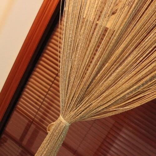 390cm height Curtain Shiny Tassel Line Window Door Divider Drape Living Room Decor Valance