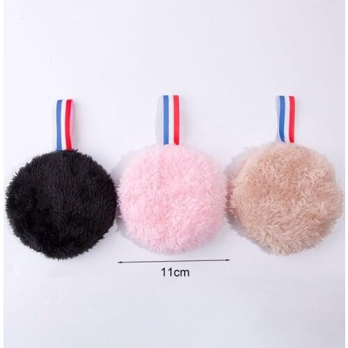 1pcs Reusable Cashmere Pads Make Up Facial Remover Double Layer Wipe Round Pads Nail Art Cleaning Pads Washable with Laundry Bag