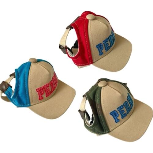 1PCS Outdoor Puppy Pet Hat Dog Accessories For Small Dogs Cute Alphabet Dog Cap Adjustable Baseball Pet Hats Summer Gorro Perro