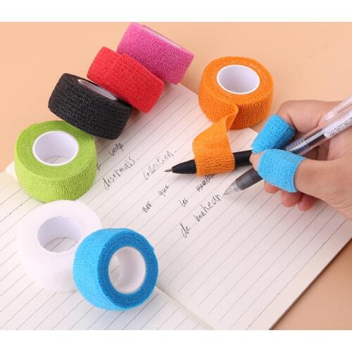 1pc Self Adhesive Elastic Bandage 4.5m Colorful Sports Wrap Tape for Finger Joint Knee First Aid Kit Pet Tape