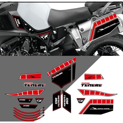 2010 2011 2012 2013 For YAMAHA SUPER TENERE XT1200Z Trunk Luggage Tank Pad Protection Stickers XT 1200 Z WORLD CROSSER Kit