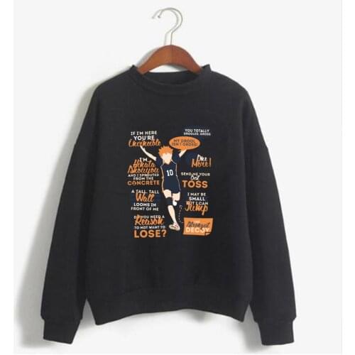 2020 Fashion Haikyuu Hoodies Streetwear Kuroo Anime Bokuto Manga Shoyo Volleyball Sweatshirt Men Hip Hop Hoodie Pullover