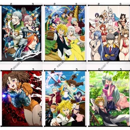 5D Diamond Painting Anime The Seven Deadly Sins Diamond Embroidery Full Square/Round Cross Stitch Kits Mosaic Home Decor Gift