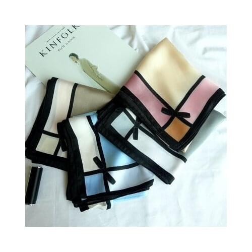 70*70cm Fashion Printed Kerchief Korean-Style Small Neckerchief Scarf Female Professional Decorative Scarf