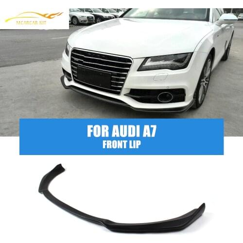 Auto Car Front Lip Chin Spoiler Apron For Audi A7 Sline S-Line Bumper 2012-2014 FRP Unpainted Black Primer