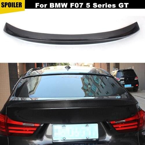 Car Styling Carbon Rear Trunk Wing Spoiler Lip For BMW 5 Series GT F07 Gran Turismo 2014