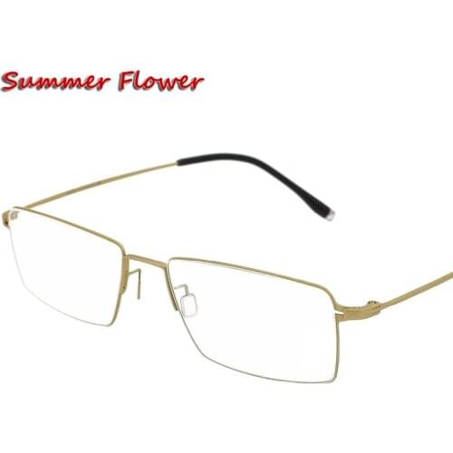 Chashma Brand Eye Glasses Men B Titanium Glasses Luxury Top Quality Frames Myopia Glasses Frame Light Eyeglasses for Male
