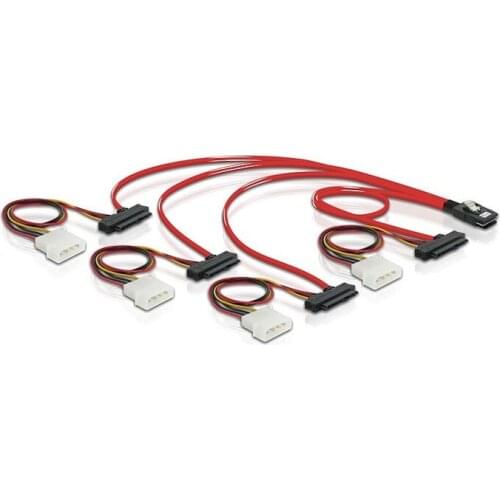 Chenyang SFF-8482 power x4 SAS SAS RAID to LSI / 3Ware SAS cable SFF-8087 CABLE