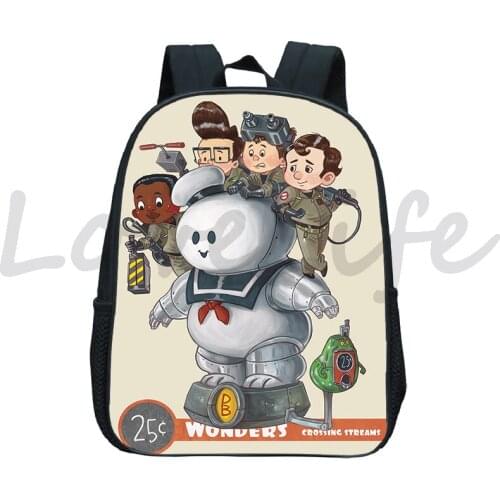 Ghostbusters Kindergarten Backpack Toddler School bag kids Anime Rucksack Children Cartoon Book Bag Baby Start School Gift