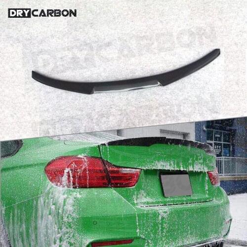 Dry Carbon Fiber Rear Spoiler Trunk Boot Lid Wings for BMW 4 Series F32 420i 428i 430i Coupe 2 Door M4 style 2014-2018