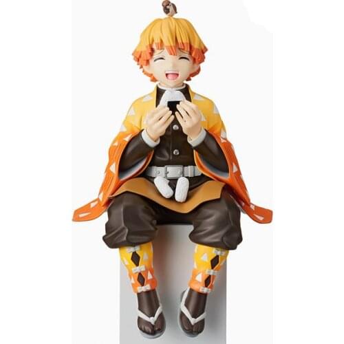 2021 In stock Japanese original anime figure Demon Slayer Agatsuma Zenitsu eating rice ver action figure collectible model toys