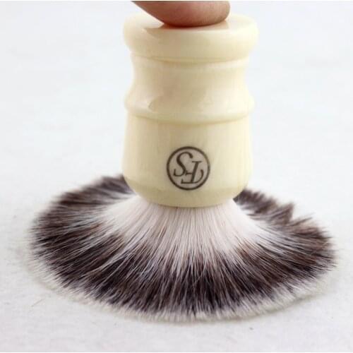 FS-#SI19-WH12, Silvertip Badger Shaving Brush with White Handle, Knot 19mm+FREE STAND+FREE SHIPPING