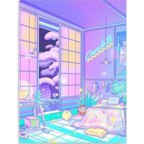 HD Printed Sweet Room Poster Wall Art Kotatsu Snow Trees Canvas Painting Home Decor Living Room Modular Colorful Pictures Framed