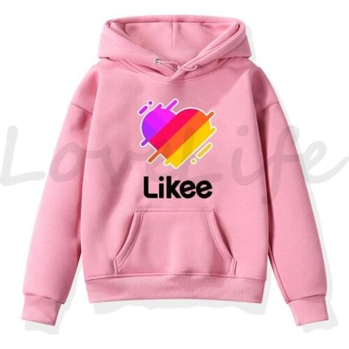 Likee Like App Boys Girls Hoodie Baby Children Cotton Coat Childrens Clothing Likee Live Hoodies Kids Tops Sweatshirts