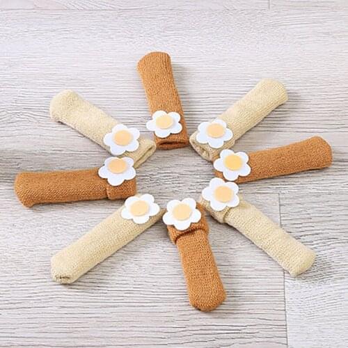 New 4Pcs Chair Leg Socks With Felt Pads Knitted Furniture Booties Table Legs Pads Floor Protector Covers Avoid Scratches Noise