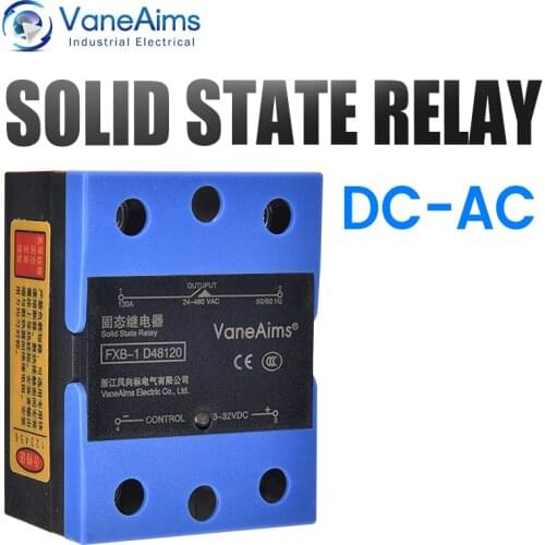 New Solid State Relay Flip Cover FXB-1 10A25A40A60A80A100A120A High-Quality DC Control AC Free Thermal Grease Single-Phase Relay