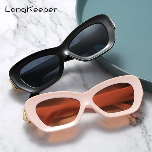 Fashion Cat Eye Sunglasses Women Brand Designer Vintage Thick Frame Sun Glasses Female Black Pink Eyewear UV400 Zonnebril Dames