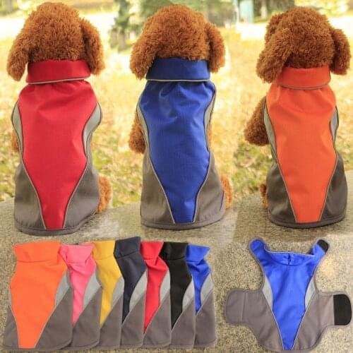 Pet flush clothes, autumn and winter clothes, pet thicker cold-proof suit, dog waterproof outdoor raincoat skiing