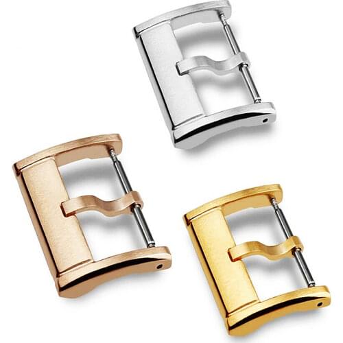 Wholesale New 50PCS/lot Stainless Steel Watch Buckle Watch Clasp 18mm 20mm 22mm for watch bands watch straps-062801