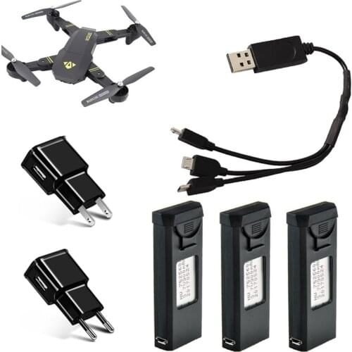 Original 3.85V 1800mAh Lipo Bettery Charger set For VISUO XS809s XS816 RC Quadcopter Drone Battery Spare Parts Accessories 3.7v