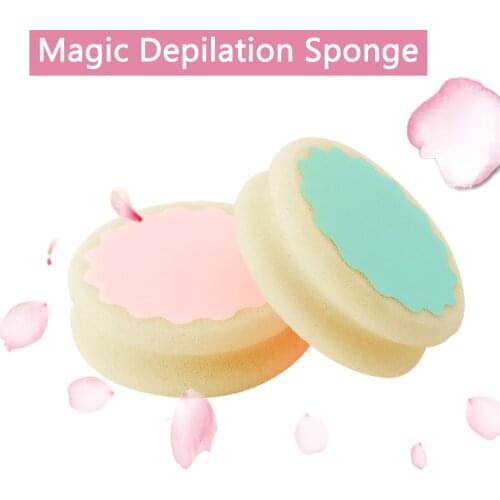 1PCS Design Magical Hair Removal Sponge Painless Depilation Sponge Effective Remover Sponge Portable Cosmetic Tool For Beauty