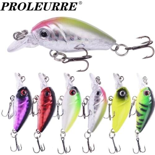 1pcs Minnow Fishing Lure 45mm 4g Crankbait Artificial Hard Bait Topwater Wobbler Bass Japan Fly Fishing Tackle Accessories