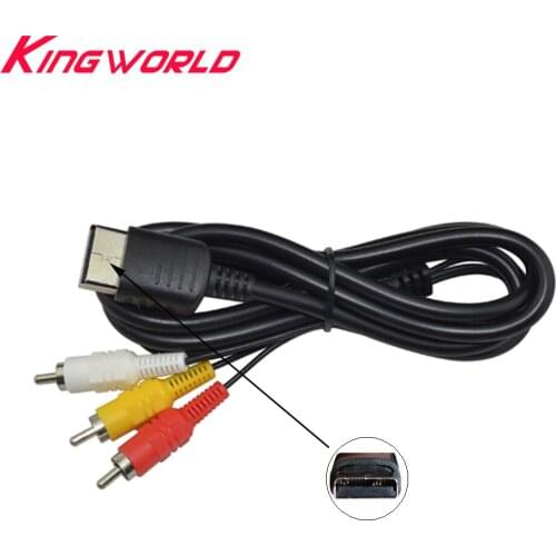 100pcs The new thick round wire Composite AV Audio Video TV Adapter Cable for SEGA Dreamcast RCA Cord for DC Console