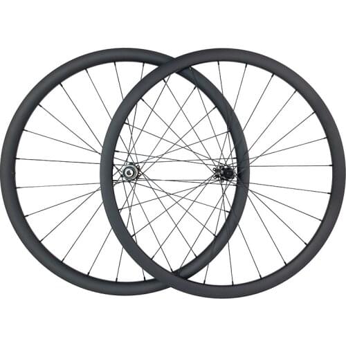 1380g 700c 30mm asymmetric road disc bike carbon wheels 25mm wide clincher tubeless 350 center lock U shape wheelset