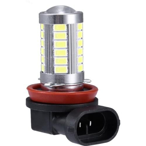 2Pcs Universal H11 LED Fog Lights Bulb 5030SMD 500LM 6000K White Car Driving Running Lamp Auto Light 12V for BMW Replacement