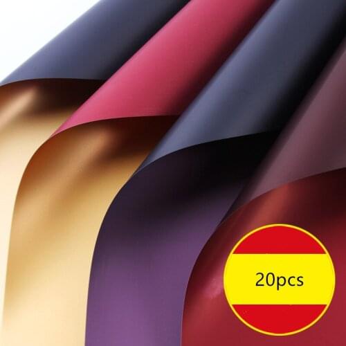 20pcs/set Waterproof Bouquet Flower Paper 60*60cm Gold Ouya Paper Flower Wrapping Paper Material