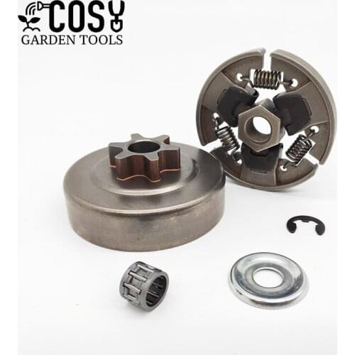 3/8" 6T Clutch Drum Washer E-Clip sprocket Bearing For Stihl MS170 MS180 MS210 MS230 MS250 017 018 021 023 025 Chainsaw Parts