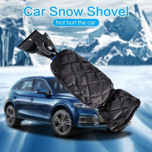 Car Snow Shovel Vehicle Warm Gloves Cleaning Tool Magic Car Windshield Ice Scraper Snow Shovel Brush Warm Gloves Cleaning Tool