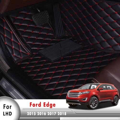 Car Floor Mats For Ford Edge 2015 2016 2017 2018 Custom Fit Leather Rugs Dash Mats Auto Interior Accessories