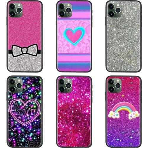 Bling Glitter Heart For Huawei P50 P40 P30 P20 P10 Lite E Plus Pro P Smart Z 2019 2020 2021 For Youth Soft Phone Capa