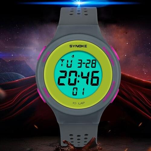 Ultra-thin Men Digital Wristwatches New Minimalism Style Casual Waterproof Watch For Male Breathable Strap Design Luminous Clock