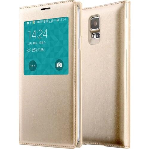 Open Window View Flip Cover Case for Samsung Galaxy S6 S7 edge S8 S9 Plus Note 8 9 S8+ S9+ Note9 Cover Cases Shell