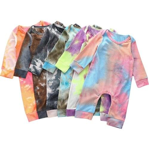 Baby clothes jumpsuit newborn baby romper crawling clothes boy and girl one-piece romper color printing baby jumpsuit