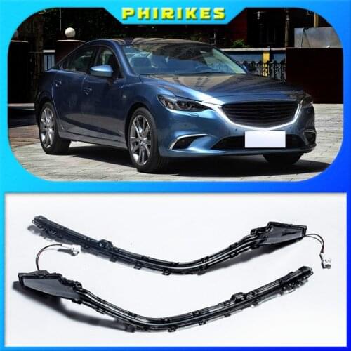 For Mazda 6 Atenza 2016 2017 2018 Grille DRL Outline LED Width Light DRL Signal Light Fog Lamp Daytime Running light