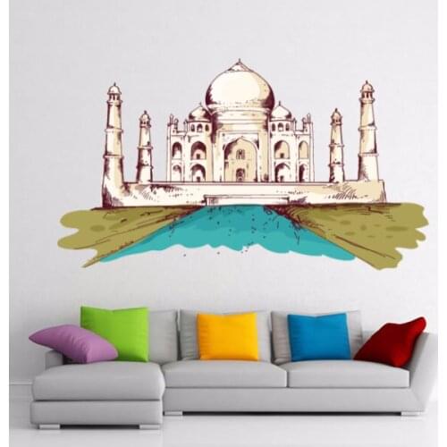Travel The Word Landmarkwall Sticker Wedding Decor Vinyl Waterproof Wall Sticker Bedroom Wallpaper Wall Decal
