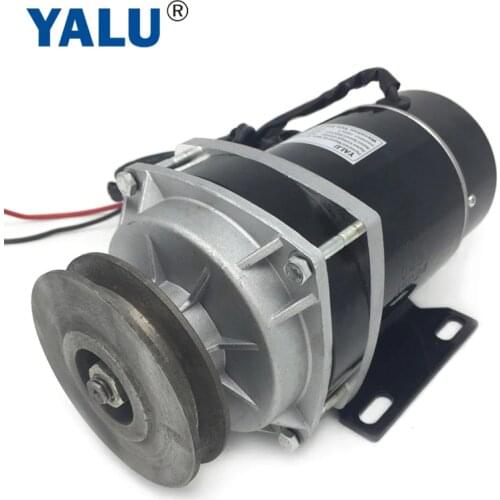 MY1020ZXF 450W 24V Solar Pump Engine Water Pump Driver Permanent Magnet UNITEMOTOR Electric Tricycle DC Motor with Belt Pulley