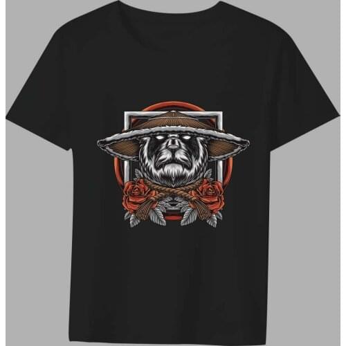 T-shirt Mens Street Trend Printing T-shirt Anime Kung Fu Warrior Series Funny Casual O-neck Youth Commuter Comfortable Soft Top