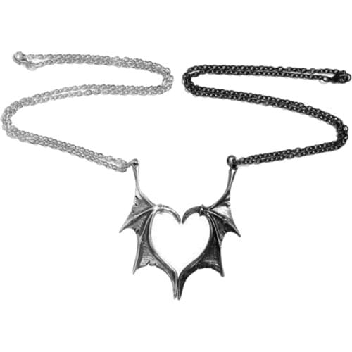 Creative Jewelry One Pair Heart-Shaped Necklace Design for Couple