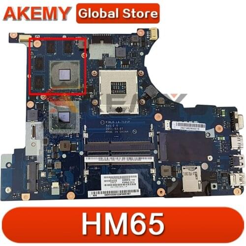 Akemy Laptop motherboard For ACER 3830 3830TG Mainboard P3MJ0 LA-7121P MBRFN02002 HM65