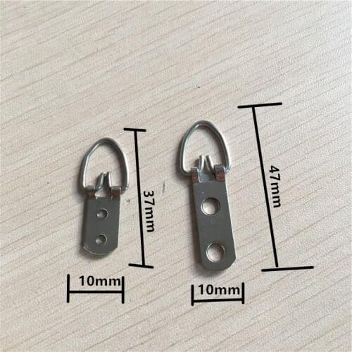 Mini Hook,Hanging Picture Oil Painting Mirror Frame 2 Holes Hooks Hangers With Screws,White Color,100Pcs