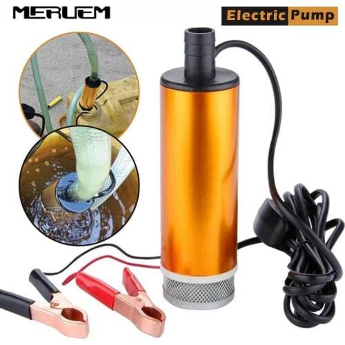 DC12/24V Multifunctional Electric Submersible Pump For Pumping Diesel Oil Water Aluminum Alloy Shell 12L/min Fuel Transfer Pump