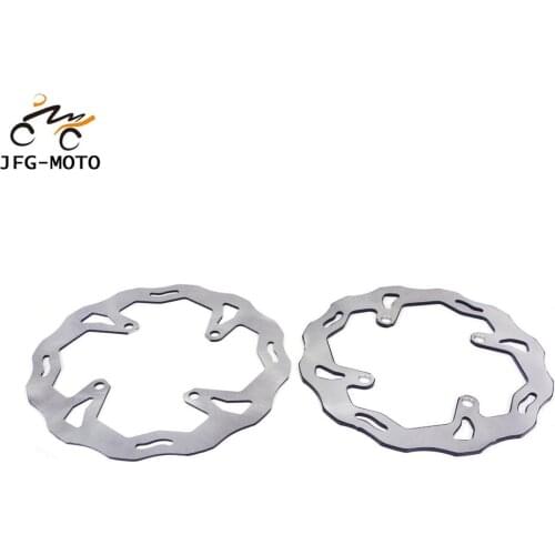 Motorcycle Front And Rear Brake Discs Rotors For KAWASAKI KX125 KX250 2006-2008 KX250F KX450F 2006-2014 KLX450R 2008-2015
