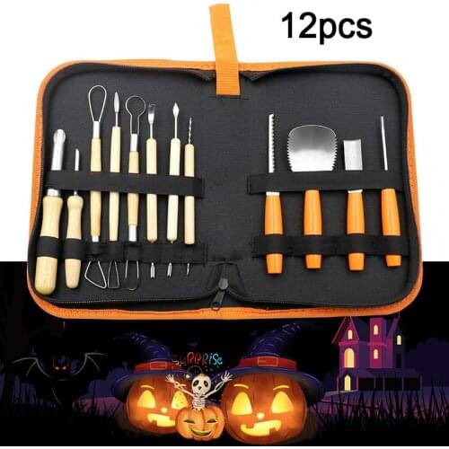 Stainless steel pumpkin carving knife fruit and vegetable carving tool Halloween tool pumpkin hand tool set